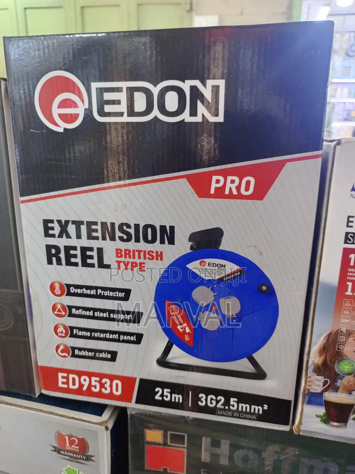 25 Metre Extension Cable Reel Ed9530.