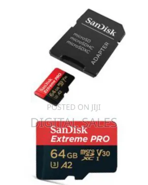 Sandisk 64gb Microsdxc Extreme Pro With Adapter 200mb/S