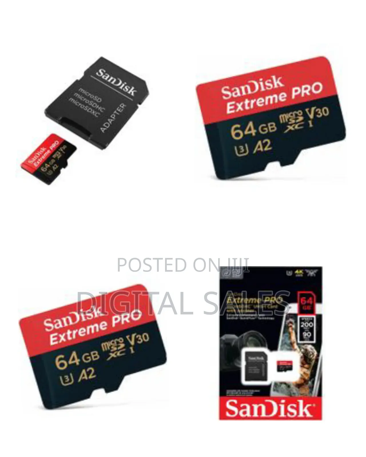 Sandisk 64gb Microsdxc Extreme Pro With Adapter 200mb/S