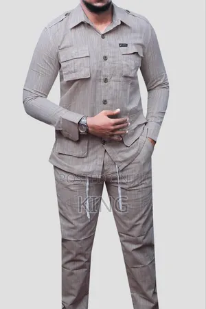 Double Pocket Linen Set. Full Suit