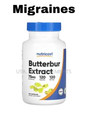 Butterbur Extract 75mg 120capsules( for Migraines) Nutricost