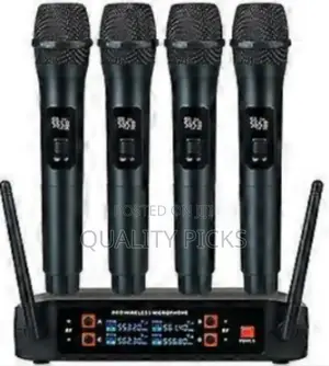 4 Piece Wireless Vocal Microphone Set