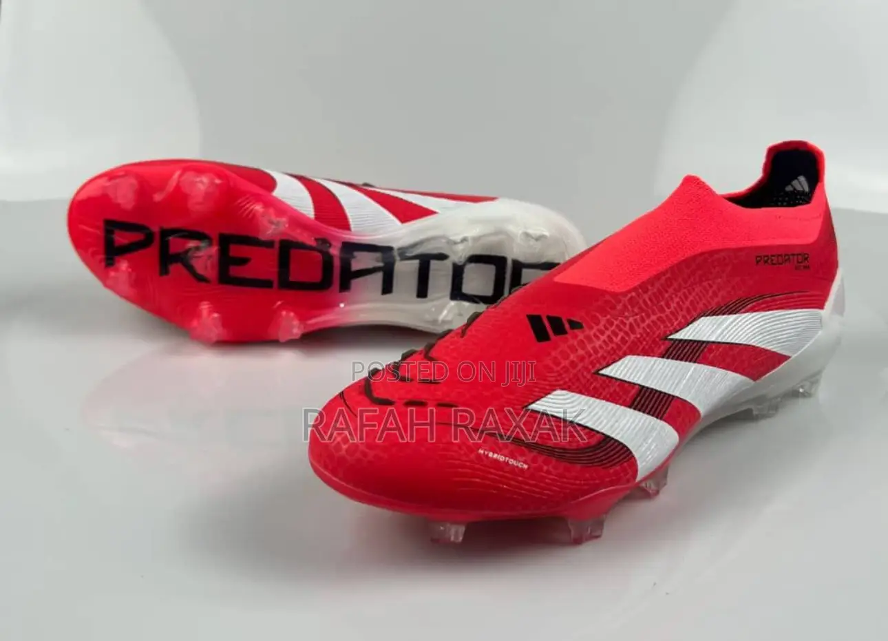 Original Red/White Adidas Predator Elite Laceless Ag Football Boot