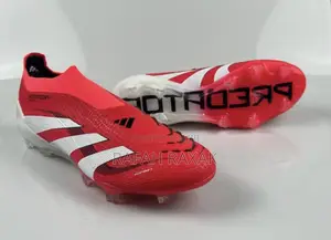Original Red/White Adidas Predator Elite Laceless Ag Football Boot