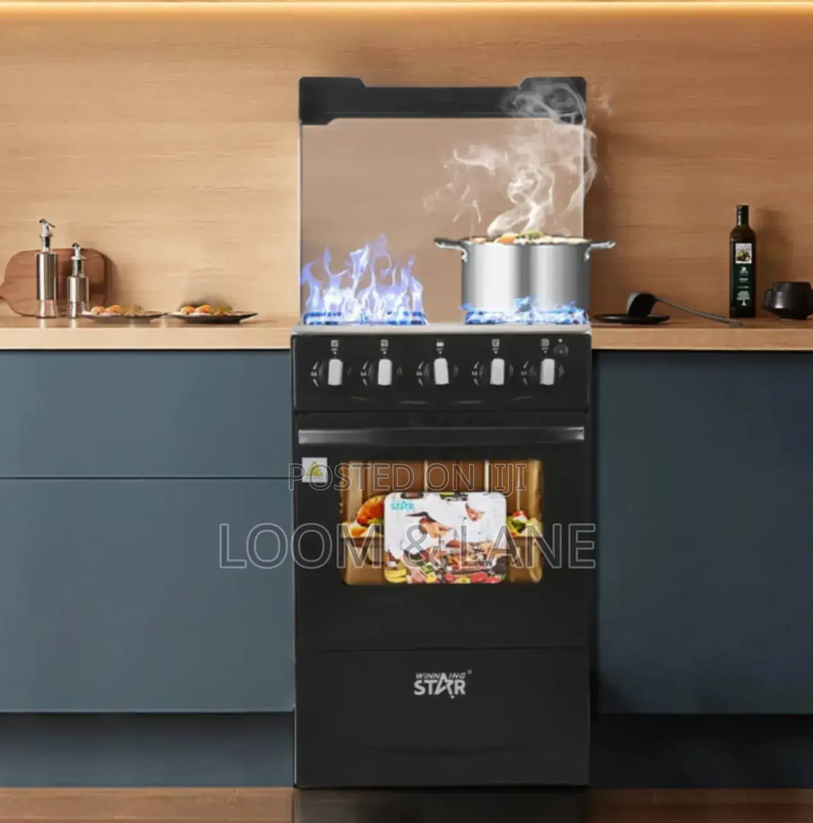Winning Star 4-Burner Gas Stove With an Oven