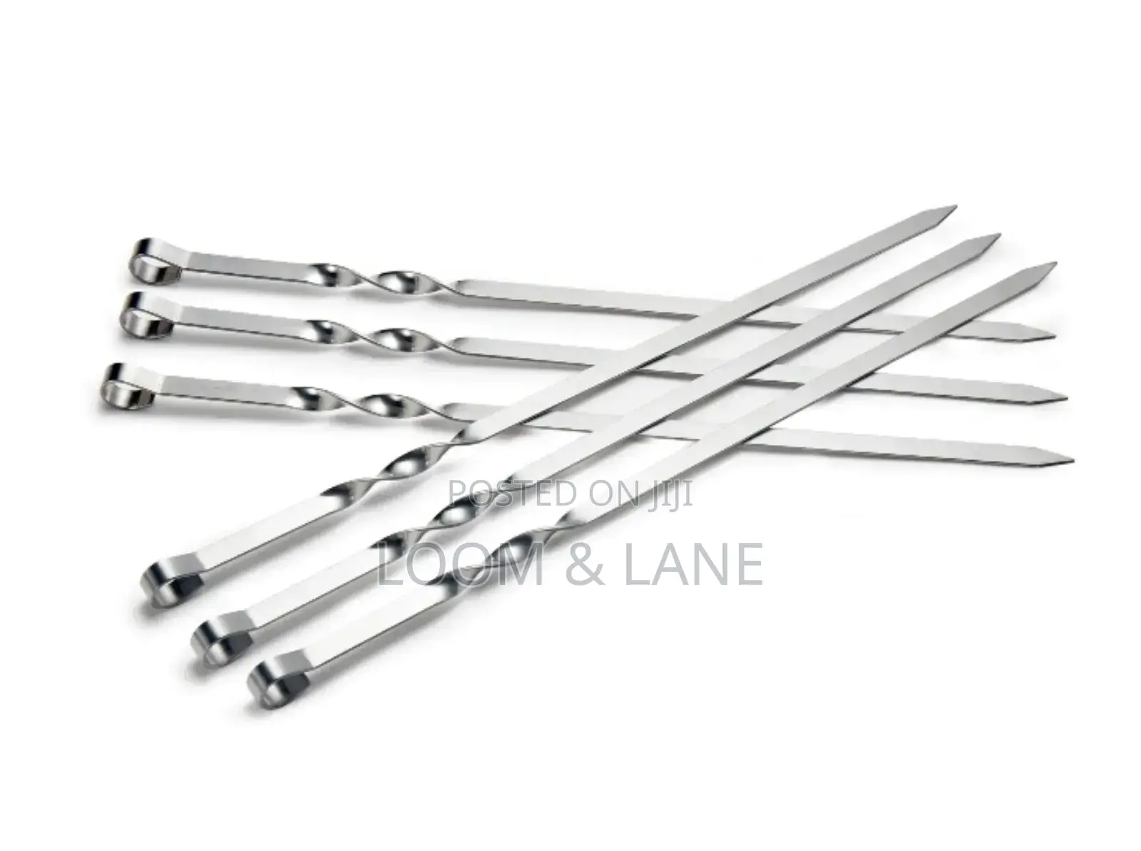 6pcs Stainless Steel BBQ Skewers