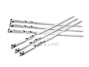 6pcs Stainless Steel BBQ Skewers