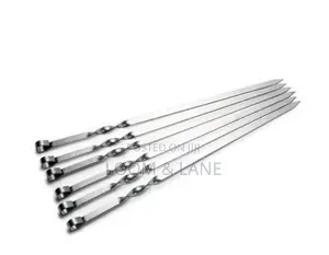 6pcs Stainless Steel BBQ Skewers