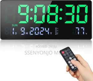 16′′ Large Digital Wall Clock With Remote Control RGB Display