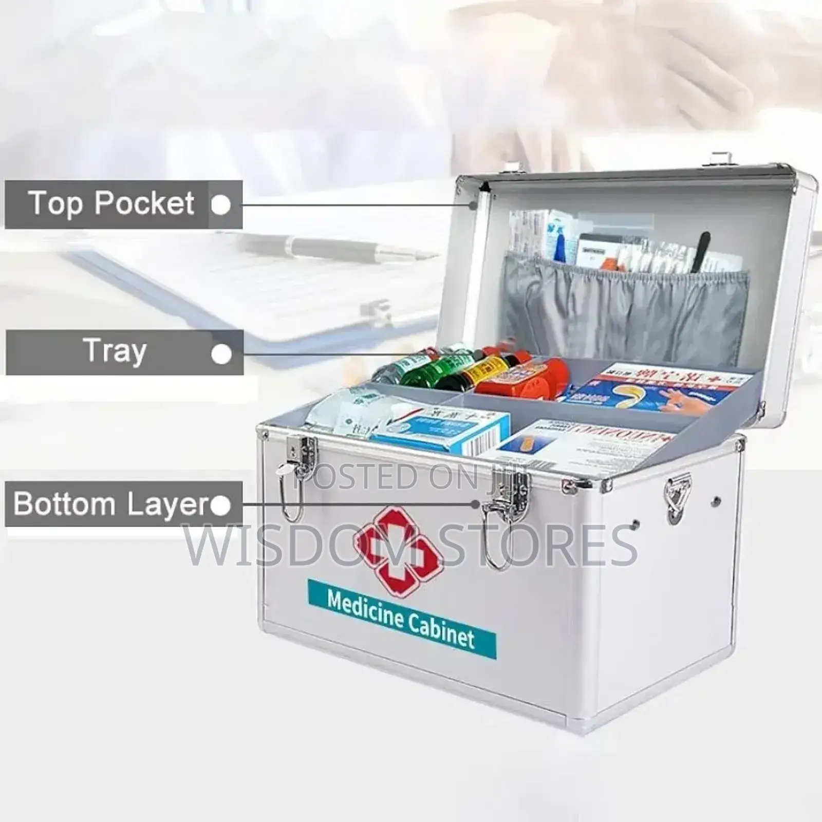 Medication Lock Box With Key Medium