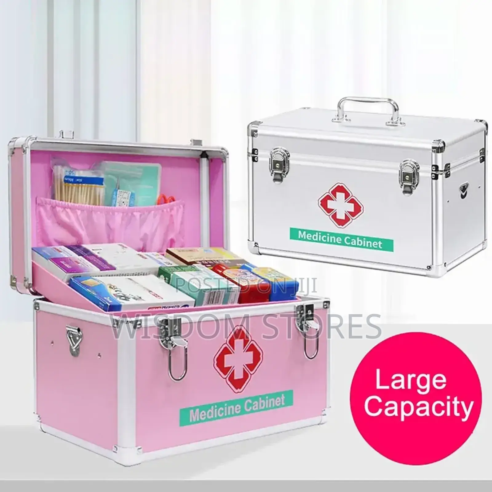 Medication Lock Box With Key Medium