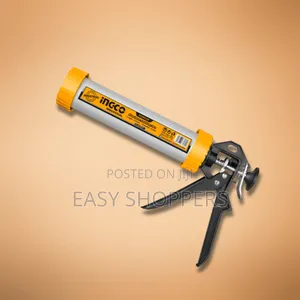 Ingco 9" Aluminium Caulking Gun With Plastic Adaptor