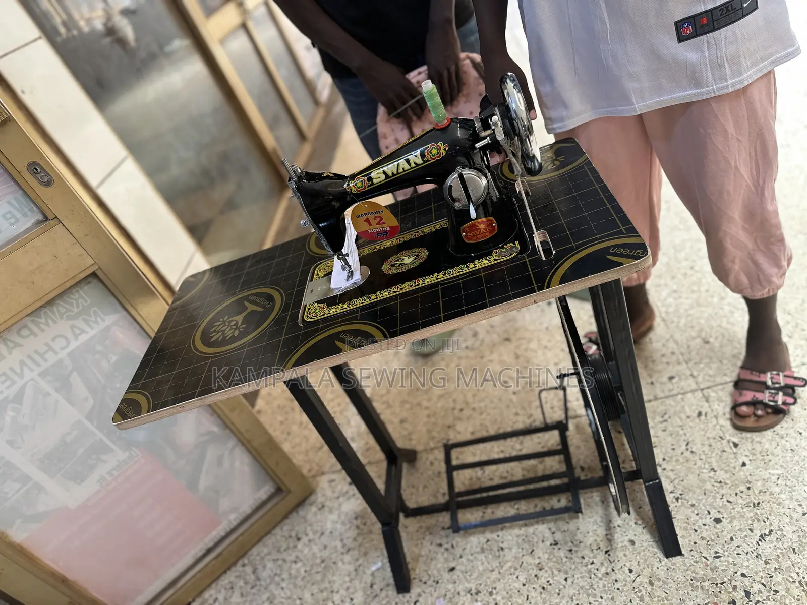 Swan Sewing Machine With Good Local Stand