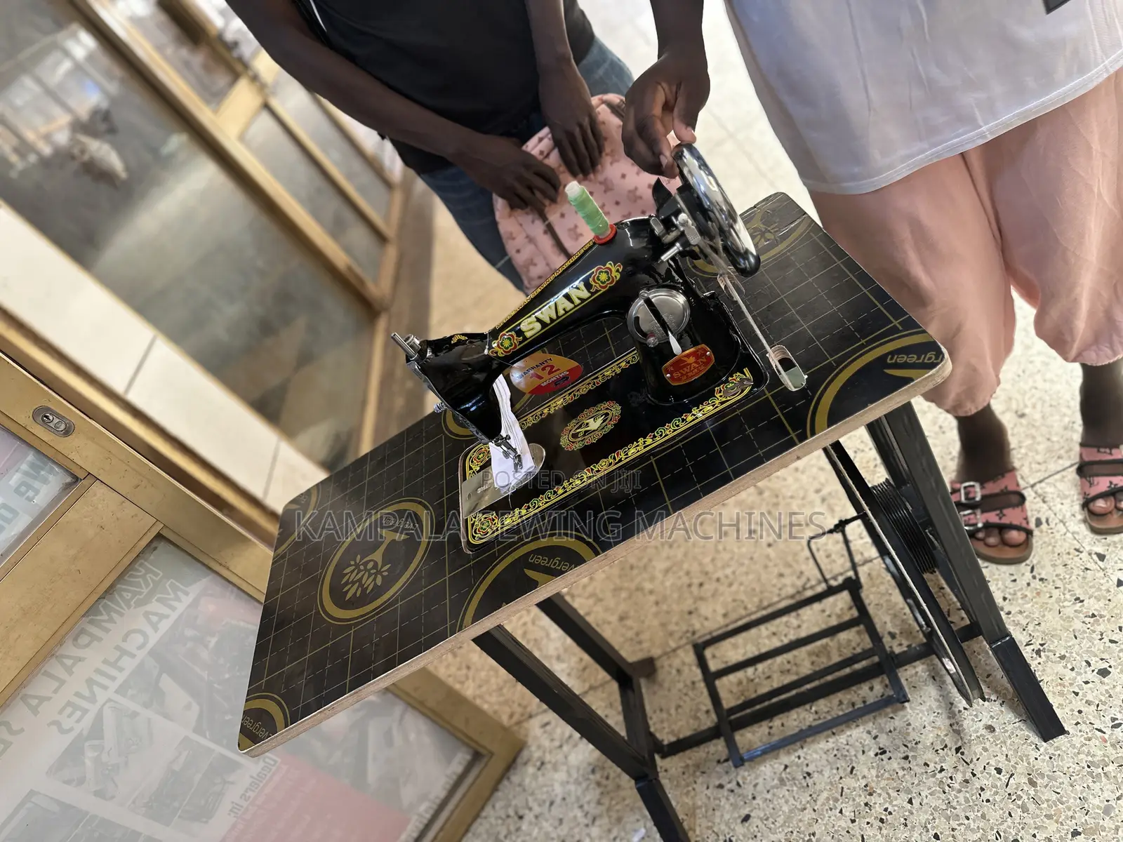 Swan Sewing Machine With Good Local Stand