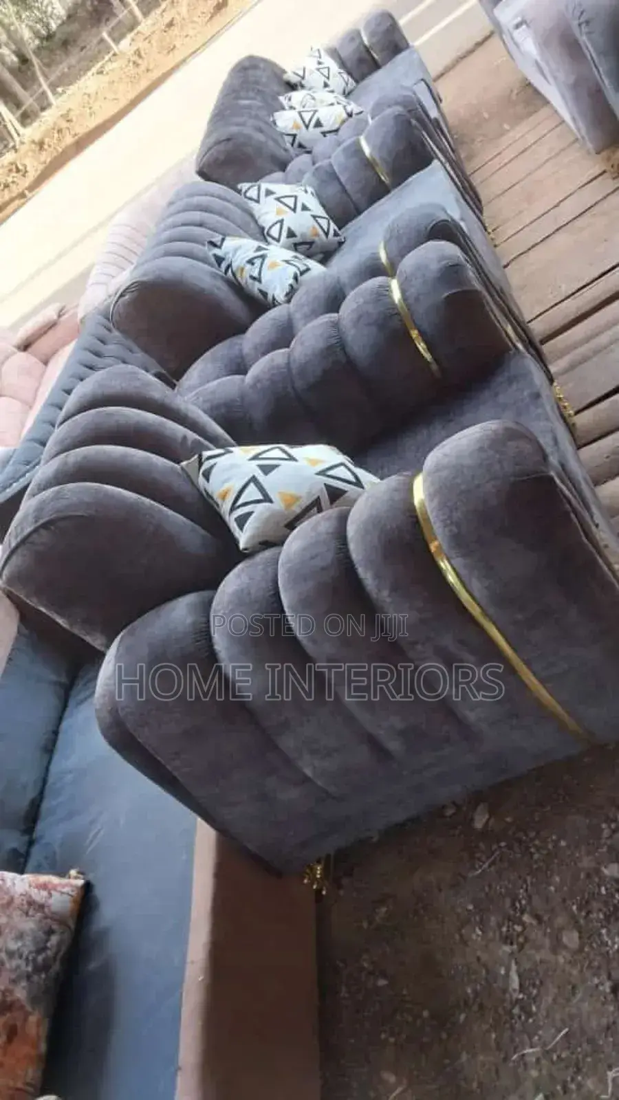 2,2,1 Seater Sofa in Gray Colour