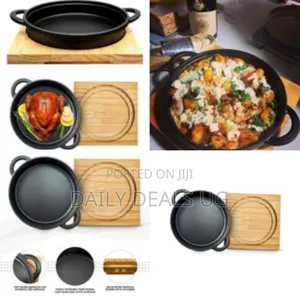 Crystals Cast Iron Cookware Frying Pan Grill Backing Pot