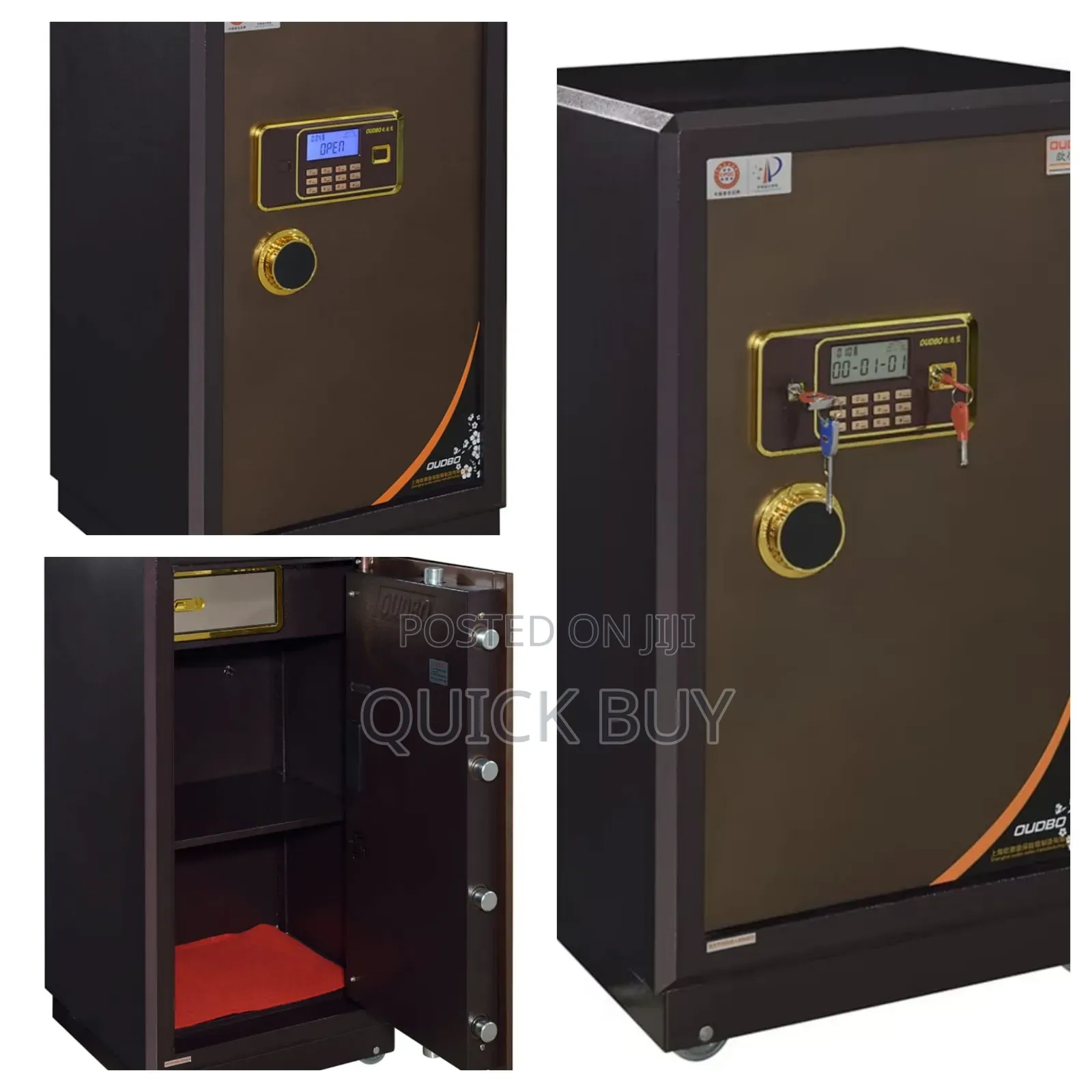 High Security Fireproof Digital Safe Box With Dual Locks 2.5m