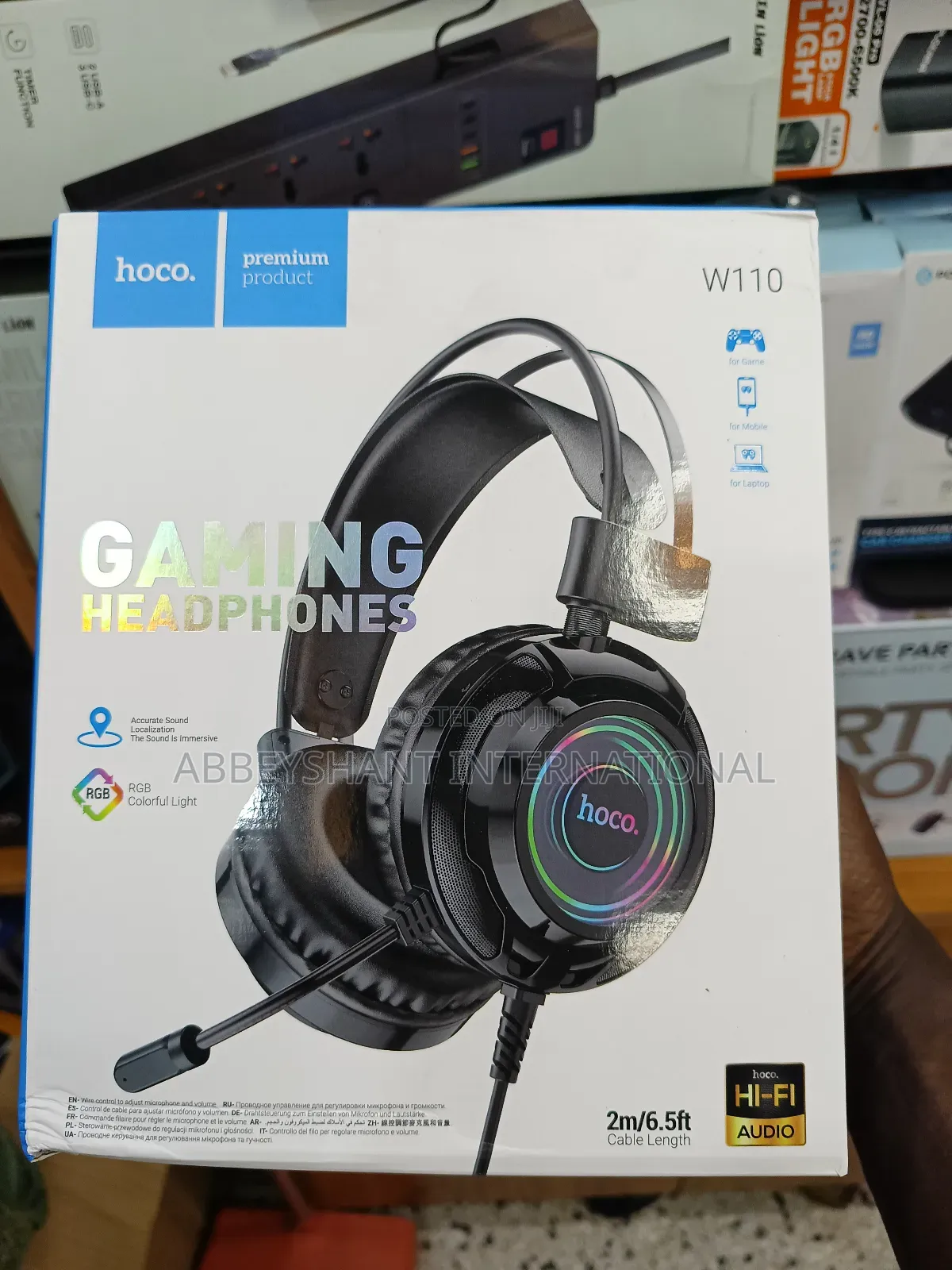 Wired Gaming Headphone/ Hoco W110 Wired Gaming Headset.