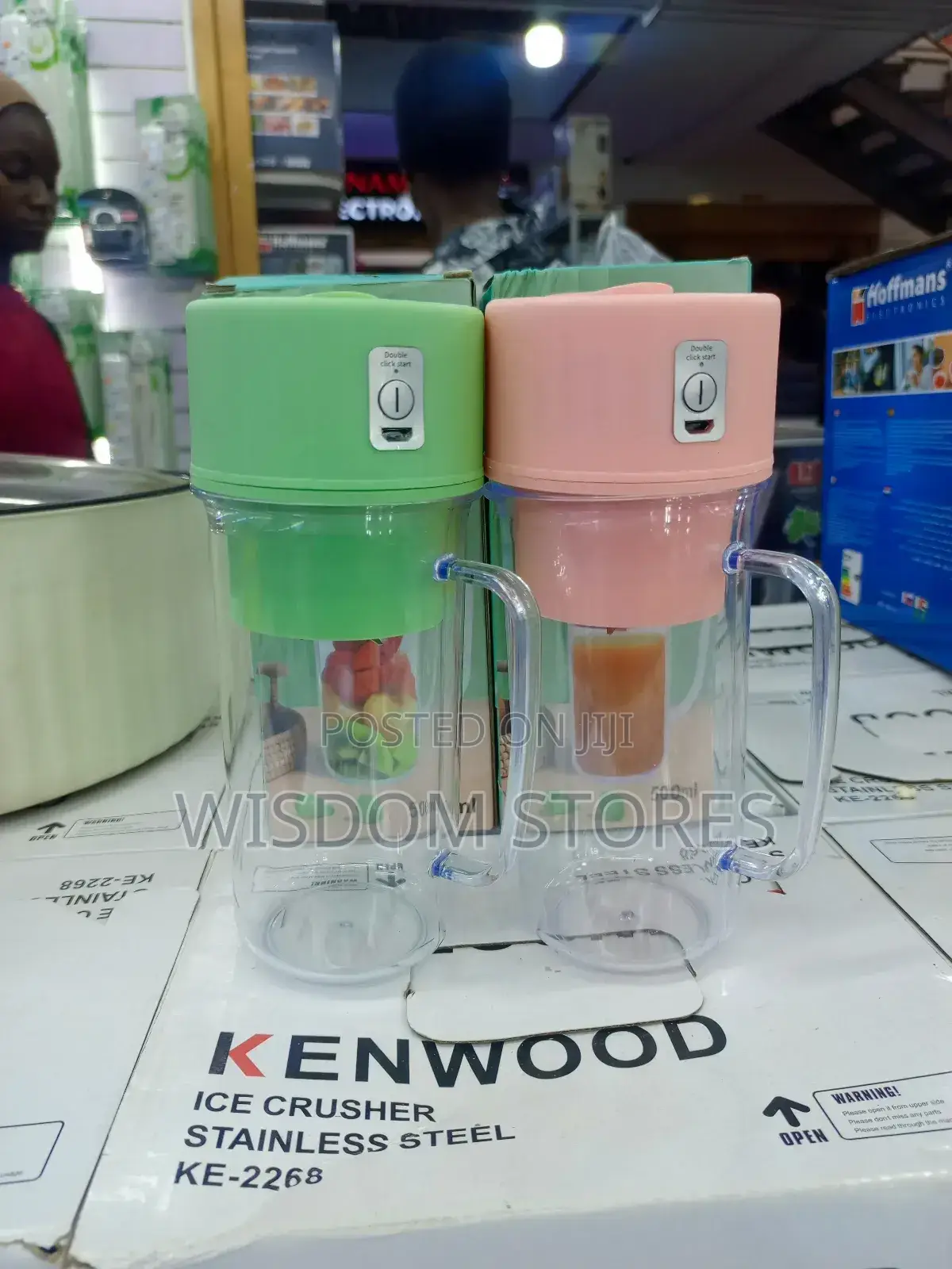 Portable, Rechargeable Straw-Type Juicing Cups