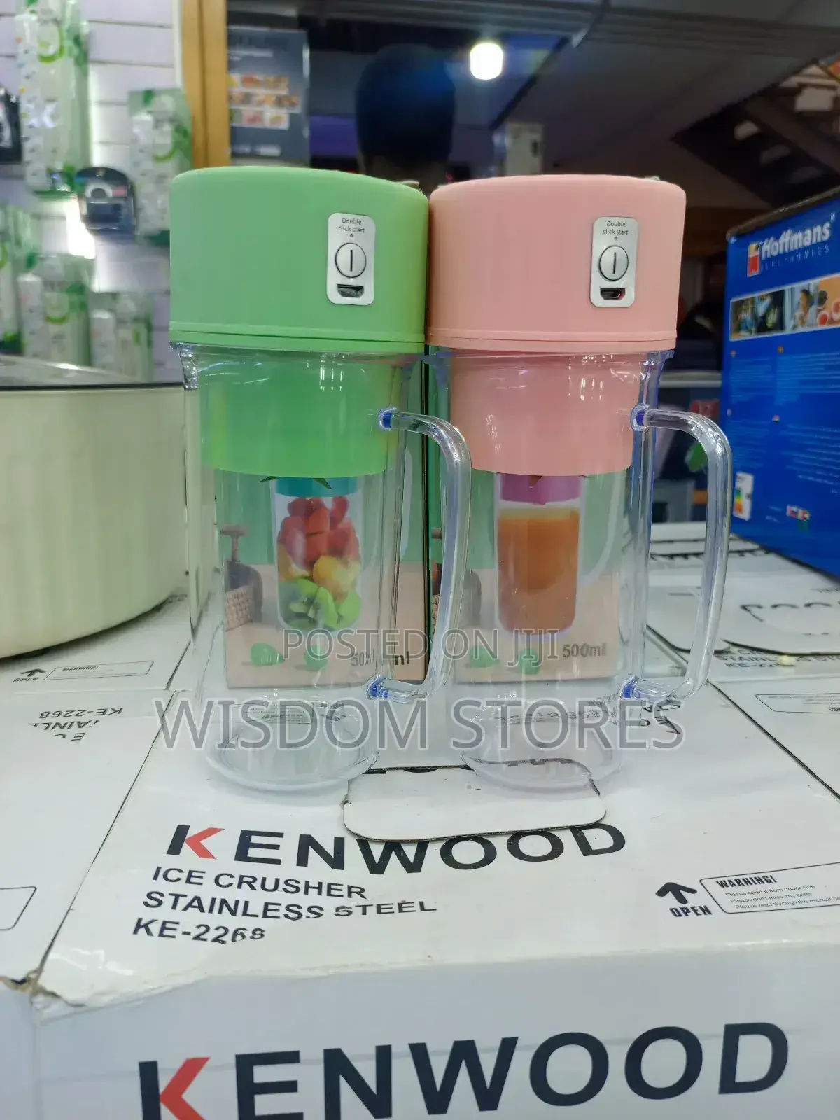 Portable, Rechargeable Straw-Type Juicing Cups