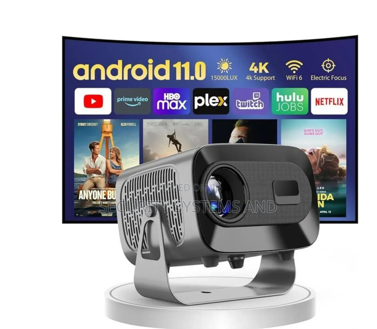 A10 Smart Projector Resolution With 5g Wifi And Bluetooth
