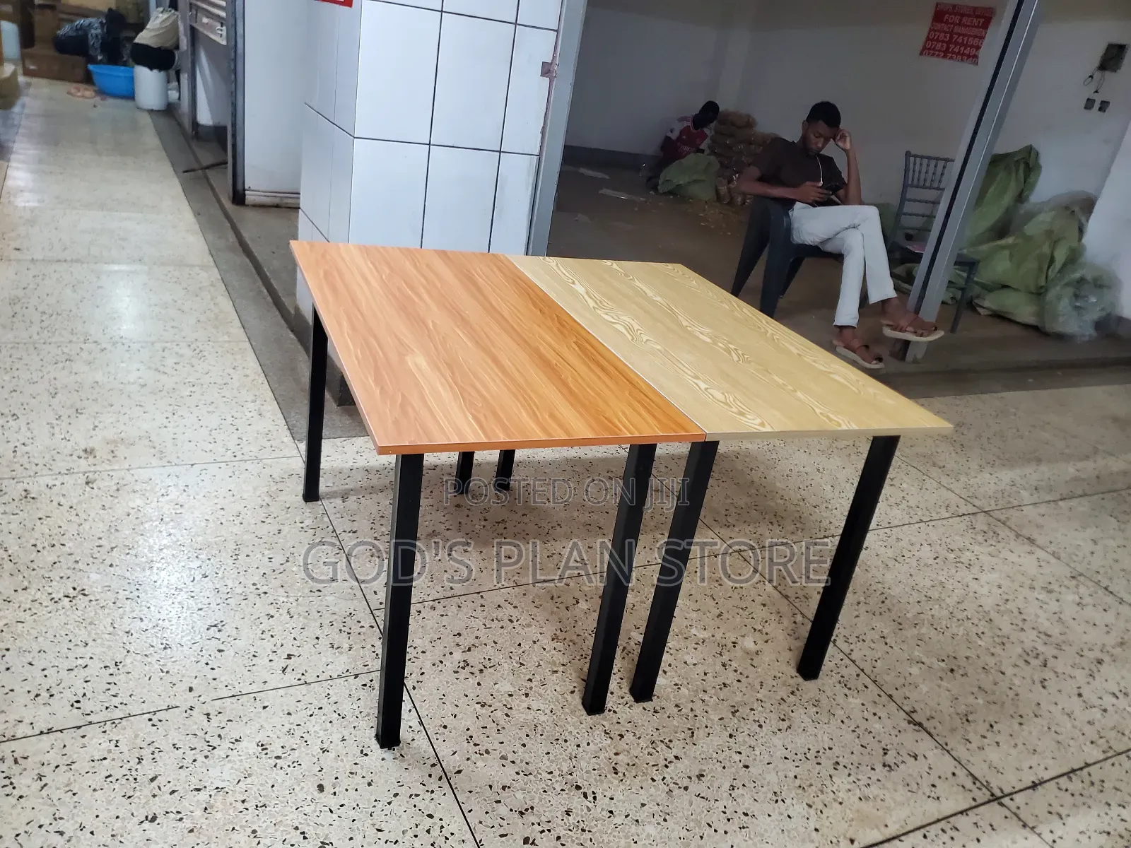 Wooden Folding Table 120cm×60cm With Foldable Legs