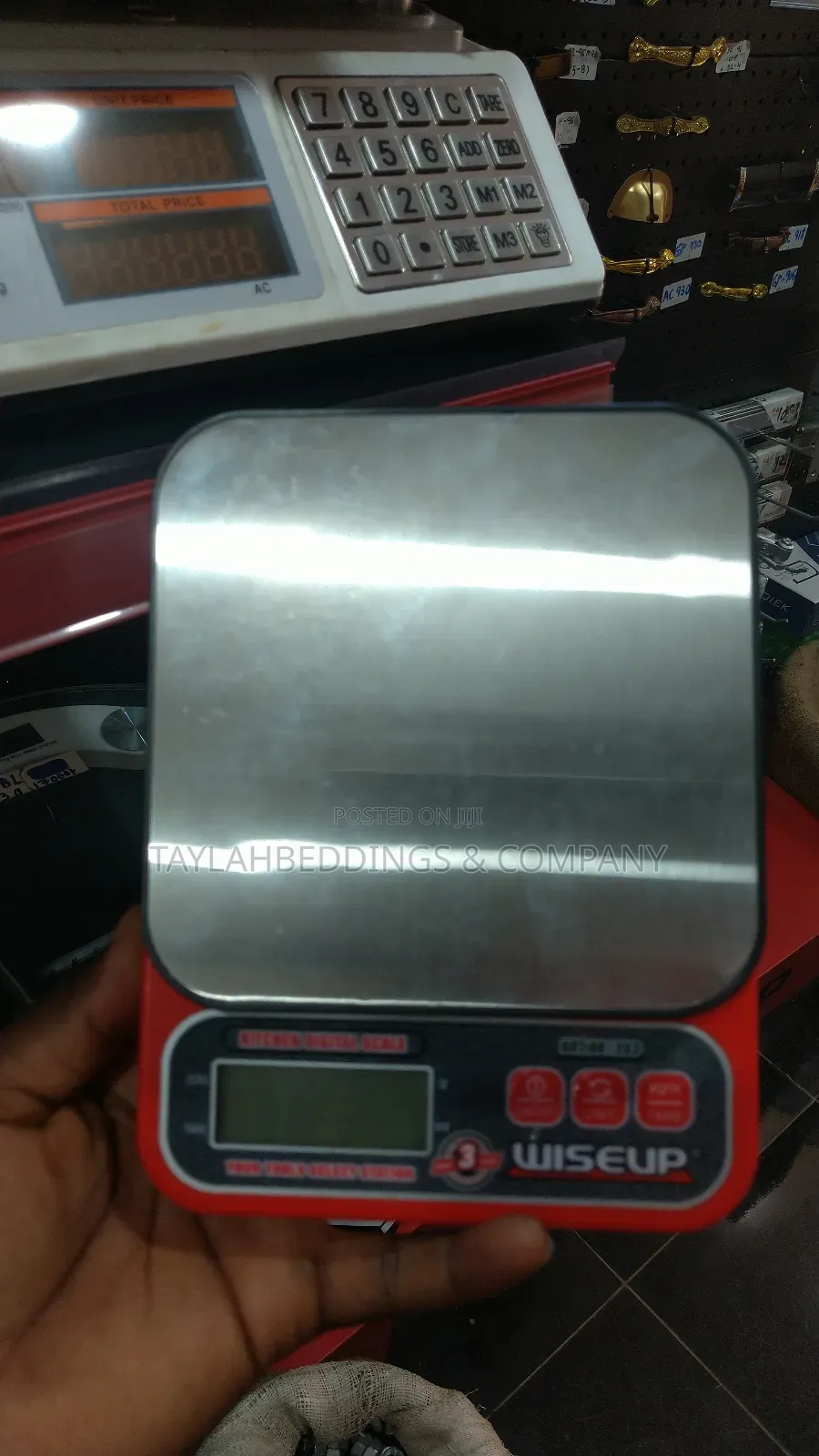 Wiseup 5kg High Precision Digital Kitchen Weighing Scale - Red