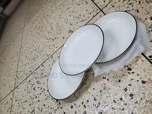 Ceramic Plates 12pcs White Big