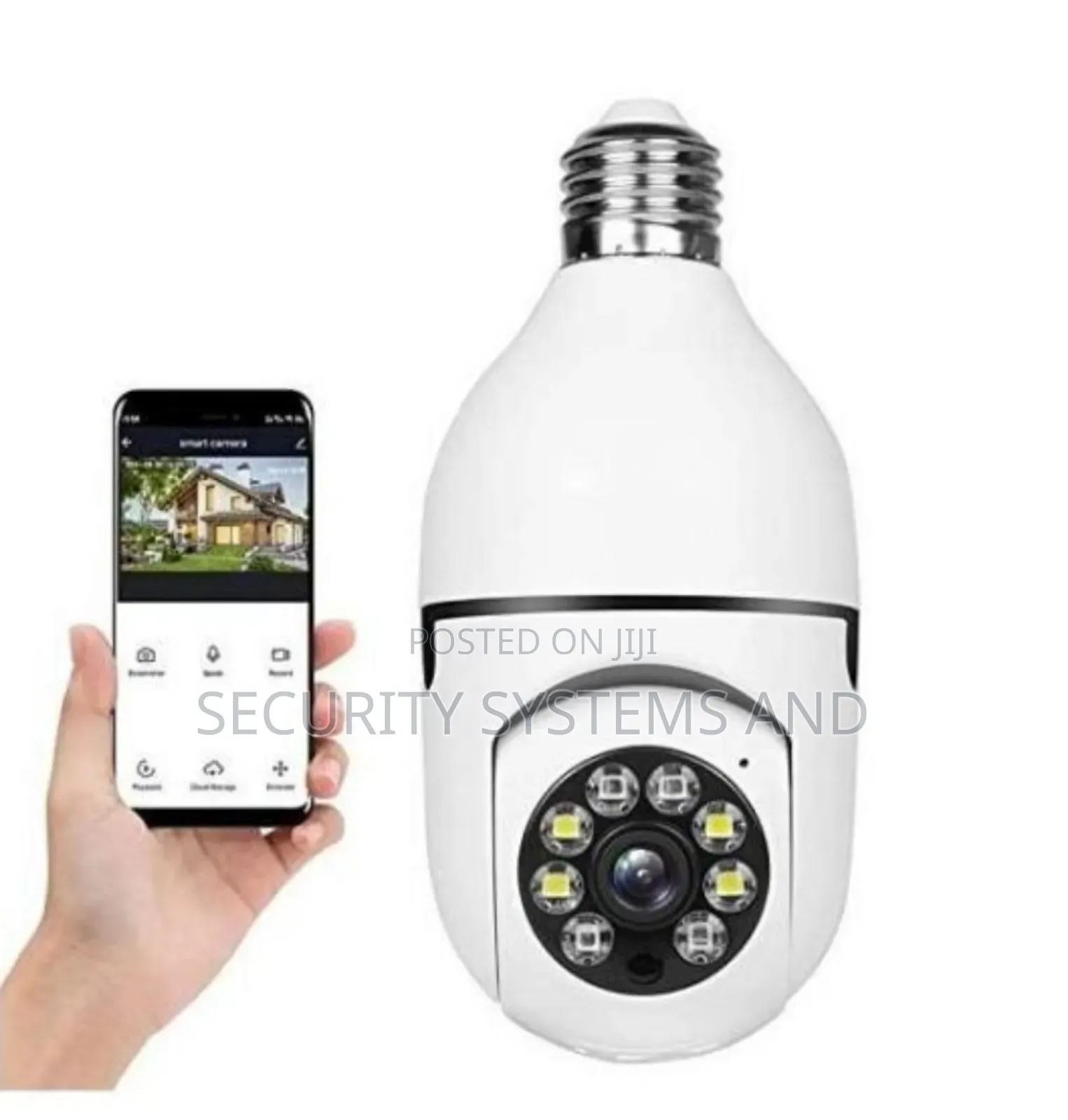 Smart Camera Light Bulb With 360° Rotation and Night Vision