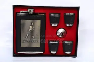 Wine Whiskey Alcohol Drinks Holder Hip Flask With Funnel Set