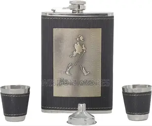 Wine Whiskey Alcohol Drinks Holder Hip Flask With Funnel Set