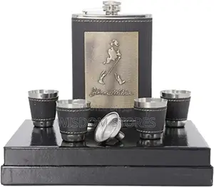 Wine Whiskey Alcohol Drinks Holder Hip Flask With Funnel Set