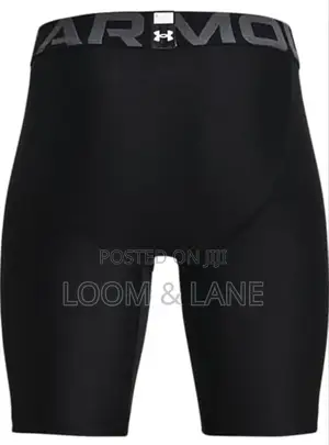 Men's Under Armour Heatgear Long Compression Short in Black