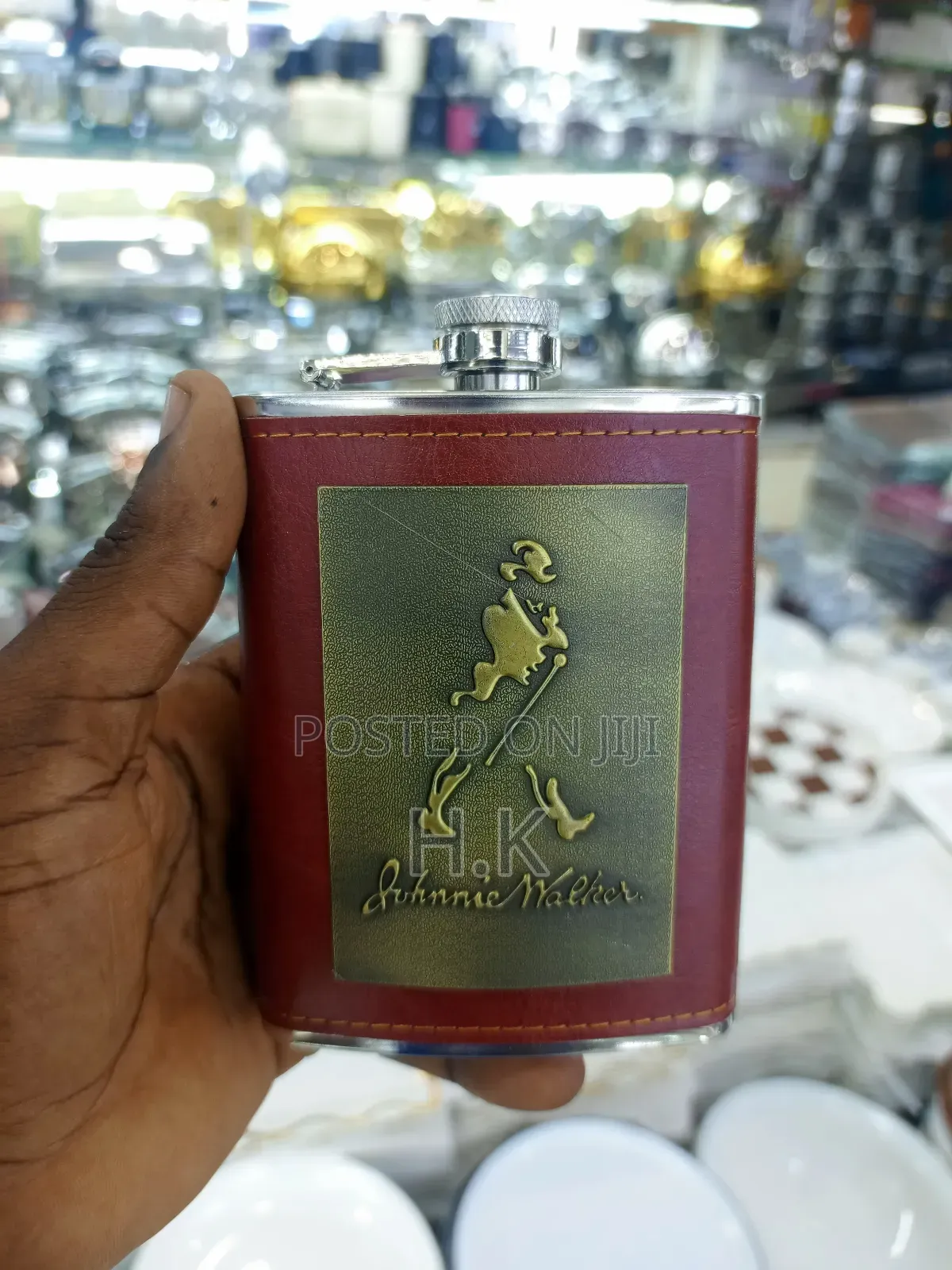 Johnnie Walker Branded Hip Flask.