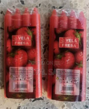 2 Packs of Strawberry Scented Candles
