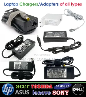 Laptop Chargers or Adaptors All Types From 30,000shs Above