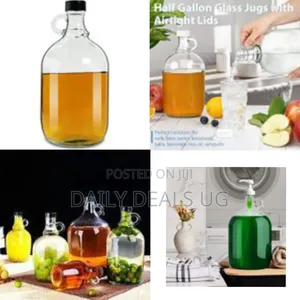 4.5 Litres of Transparent Juice Milk Fermenting Jug Beer Glass Bottle