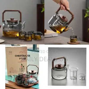 7 Piece of Handmade Borosilicate Glass Tea Set Coffee Sets 6 Cups