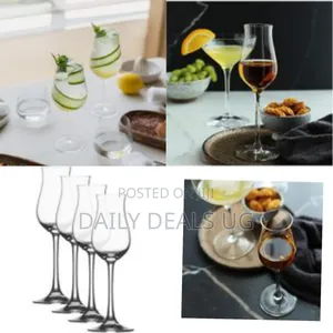 6 Pieces of Champagne Flutes Crystal Glass Wine Glass Small Fragrant