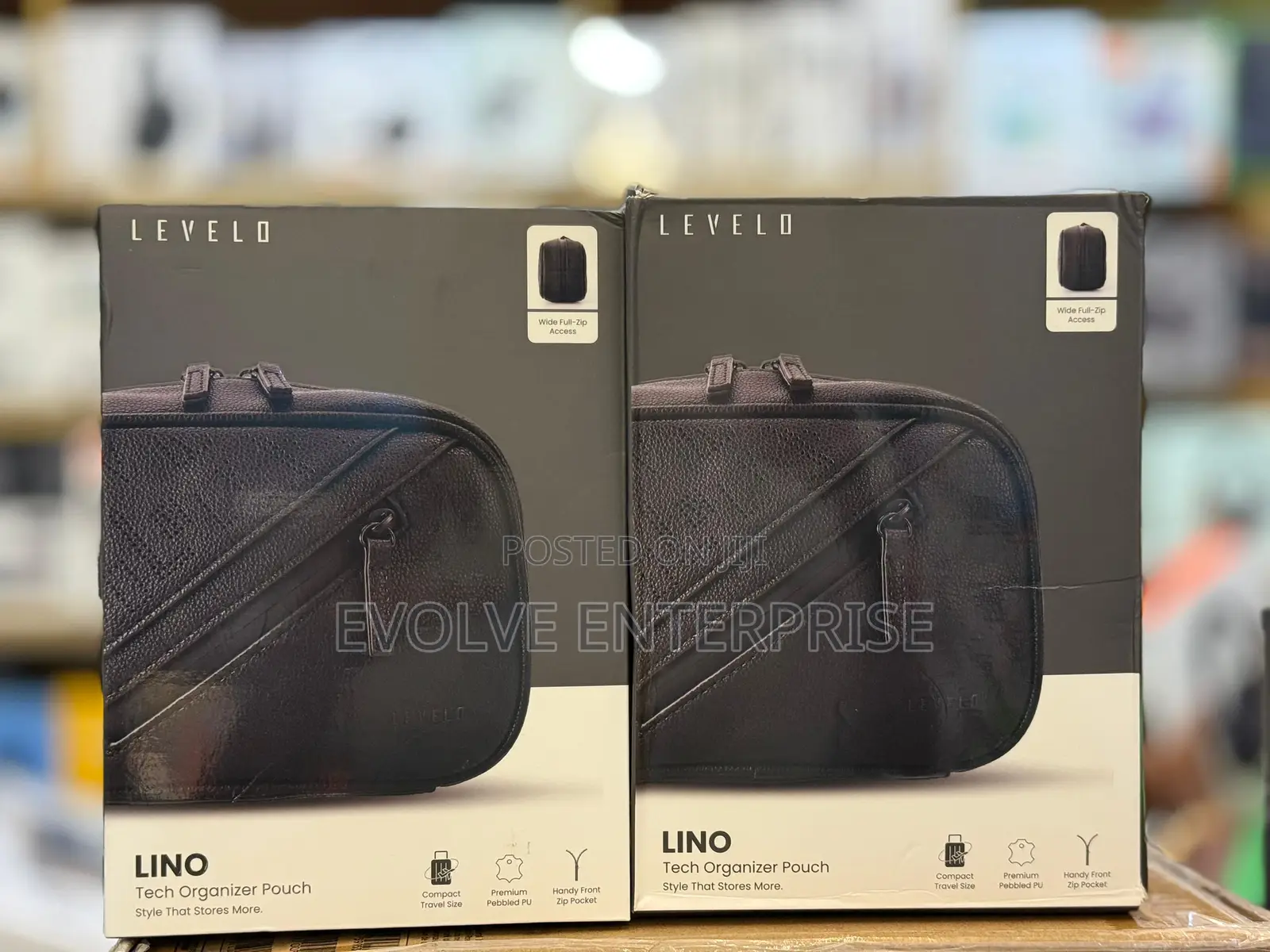 Levelo Lino Tech Organizer Pouch