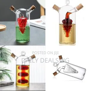 Grape Motif Oil and Vinegar Cruet Dispenser Bottle