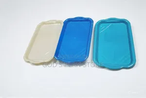 Small Rectangular Plastic Serving Trays 12pcs