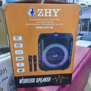 Zhy Wireless Speaker With 2 Mic