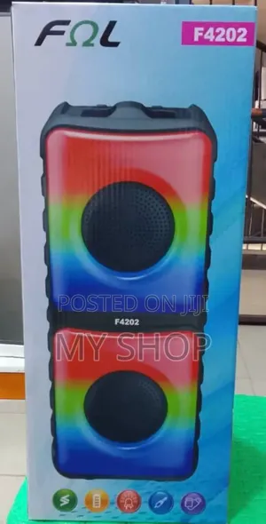 Portable Bluetooth Speaker FQL-F4202– Loud, Clear Long Battery Life!
