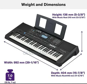 Yamaha Psre473 61-key Portable Keyboard With Assignable Knobs