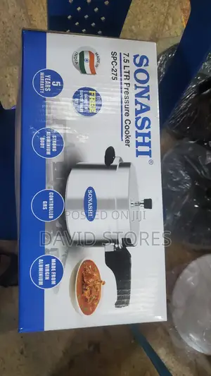 Sonashi 7.5l Pressure Cooker SPC-275 – Large Capacity Aluminium Cooker