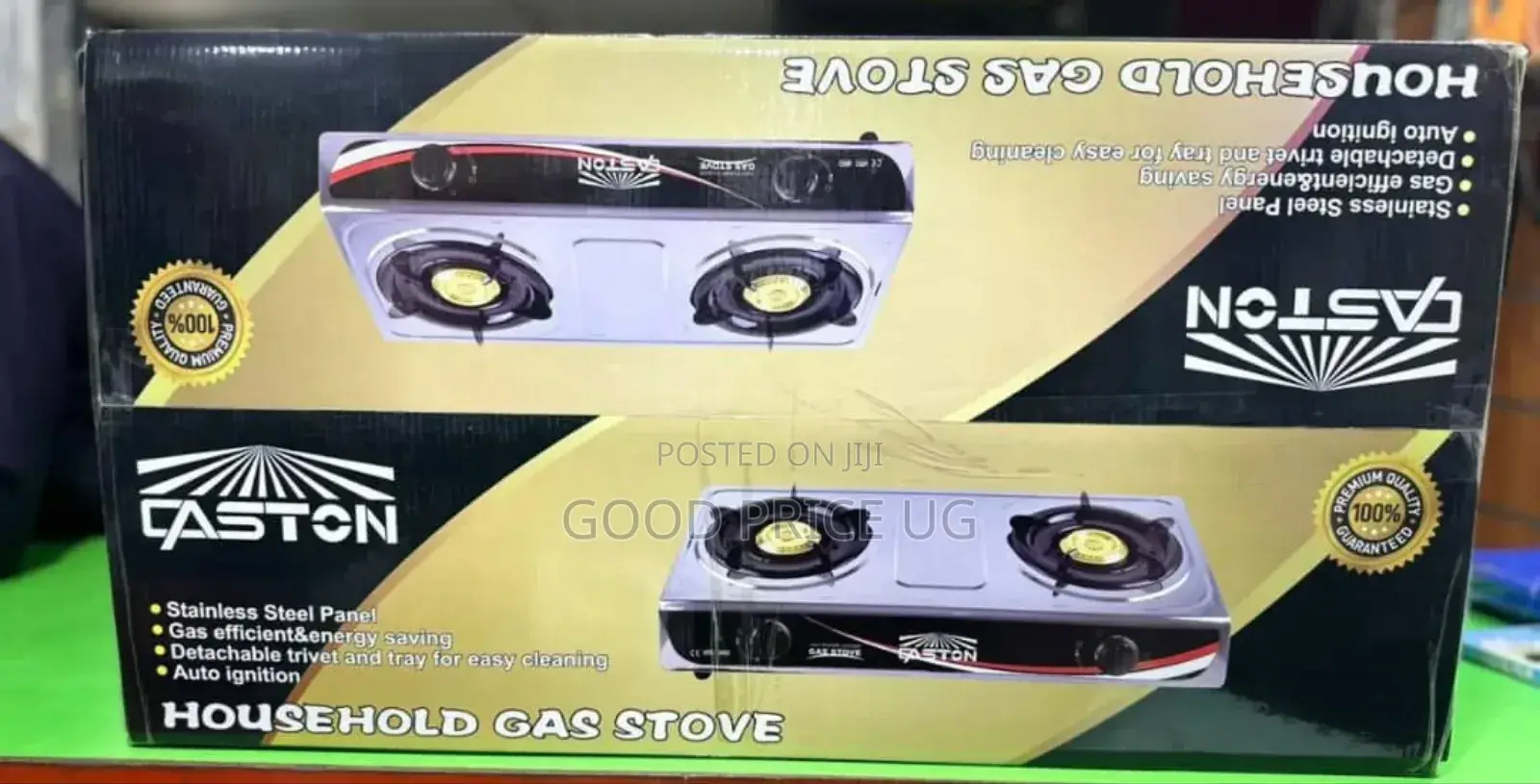 Caston Double Stainless Steel Gas Burner