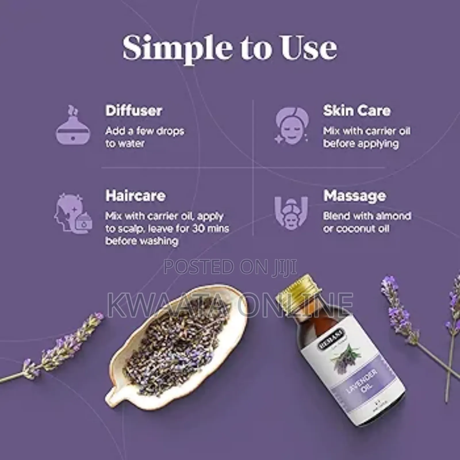 Hemani Lavender Oil 30ml Natural Relaxation Calming Essential Oil