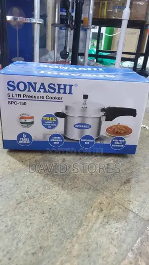 Sonashi 5l Pressure Cooker Spc-150 -compact Durable Aluminium Cooker
