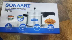 Sonashi 5l Pressure Cooker Spc-150 -compact Durable Aluminium Cooker